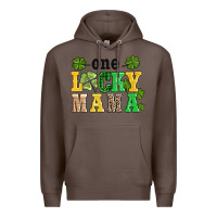 Coffee one lucky mama Premium Hoodie - AdoDesignShop