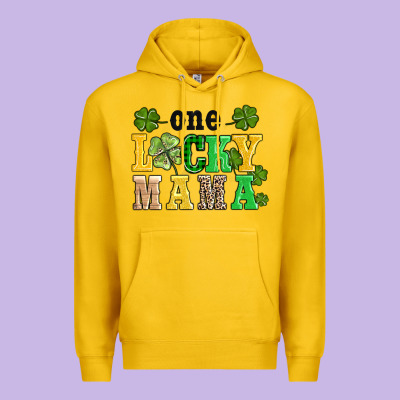 One Lucky Mama Premium Hoodie Designed By Adodesignshop