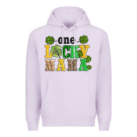 Lilac one lucky mama Premium Hoodie - AdoDesignShop