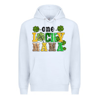 White one lucky mama Premium Hoodie - AdoDesignShop