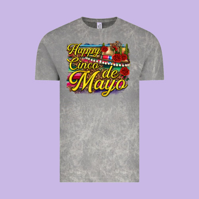 Happy Cinco De Mayo Vintage Tee Designed By Texasbilliewilder