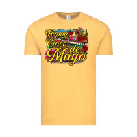 Vintage Mustard Happy Cinco de Mayo Vintage Tee - texasbilliewilder