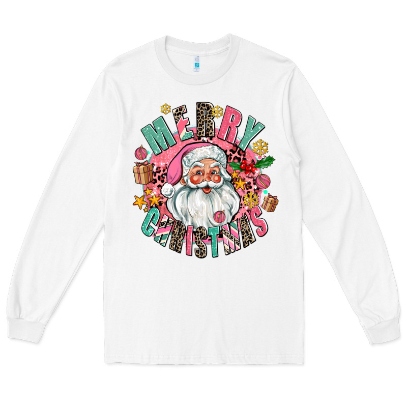 Merry Christmas Santa Long Sleeve Tee by AdoDesignShop | Teevron
