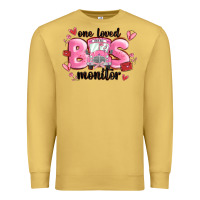 Antique Gold one loved bus monitor Premium Sweatshirt - MaliasSmallBusiness