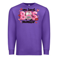 Purple one loved bus monitor Premium Sweatshirt - MaliasSmallBusiness