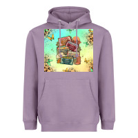 Lavender country cassette tapes Heavyweight Hoodie - MaliasSmallBusiness