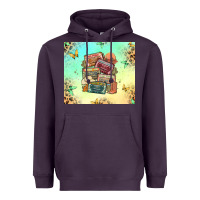 Plum country cassette tapes Heavyweight Hoodie - MaliasSmallBusiness