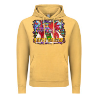 Vintage Mustard Happy Easter Roosters Vintage Hoodie - RanaPortraitStore