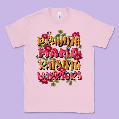 Praying Mama Raising Warriors Classic Tee Designed By Jahusdesignshop