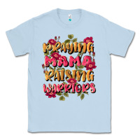 Dusty Blue praying mama raising warriors Classic Tee - JahusDesignShop