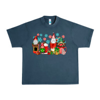 Midnight Navy christmas gnomes coffee cups Urban Heavy Tee - texasbilliewilder