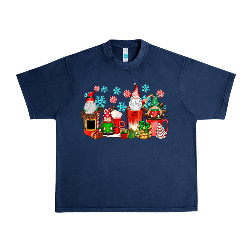 Christmas Gnomes Coffee Cups Urban Heavy Tee by texasbilliewilder | Teevron