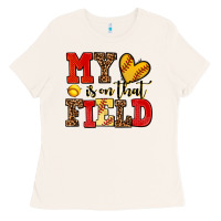 Bone my heart is on that field softball Ladies Tee - AdoDesignShop