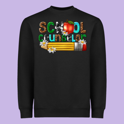 School Counselor Heavyweight Sweatshirt Designed By Texasbilliewilder