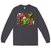 Smoke lpn christmas nurse with Long Sleeve Tee - AdoDesignShop