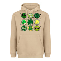 Mushroom st patrick's day Heavyweight Hoodie - MaliasSmallBusiness