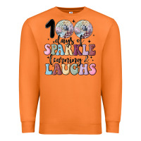 Carrot 100 days of sparkle learning and laugh faux sequin Premium Sweatshirt - MaliasSmallBusiness