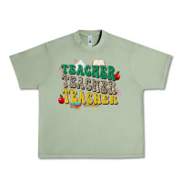 Oil Green teacher teacher teacher Urban Heavy Tee - Zillion Design Studio