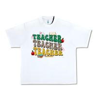 White teacher teacher teacher Urban Heavy Tee - Zillion Design Studio