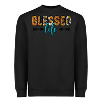 Black blessed life Heavyweight Sweatshirt - Zillion Design Studio