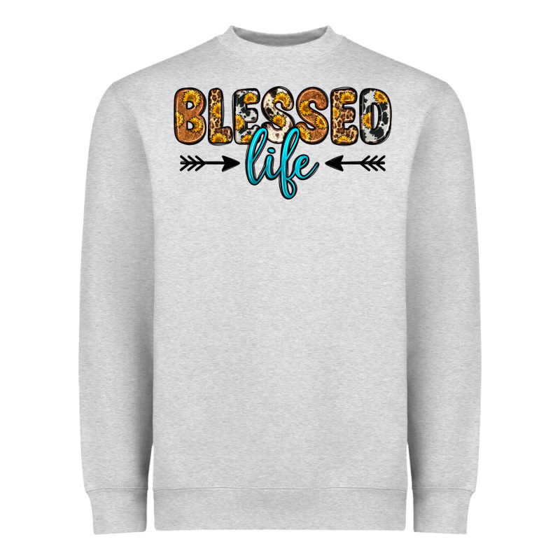 Blessed Life Heavyweight Sweatshirt by Zillion Design Studio | Teevron