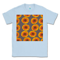 Dusty Blue african fabric seamless pattern Classic Tee - BundleAndBundleShop