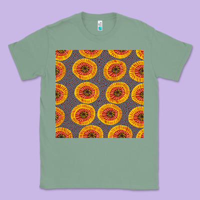 African Fabric Seamless Pattern Classic Tee Designed By Bundleandbundleshop