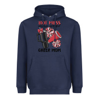 Hot Mess Always Stressed Cheer Mom Heavyweight Hoodie | Teevron