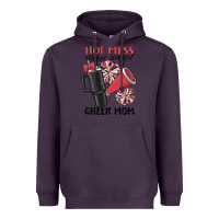 Plum hot mess always stressed cheer mom Heavyweight Hoodie - MaliasSmallBusiness