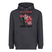 Smoke hot mess always stressed cheer mom Heavyweight Hoodie - MaliasSmallBusiness