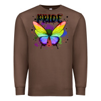 Chestnut rainbow butterfly pride lgbtq Premium Sweatshirt - MaliasSmallBusiness