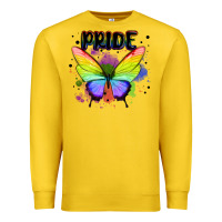 Lemon rainbow butterfly pride lgbtq Premium Sweatshirt - MaliasSmallBusiness