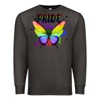Smoke rainbow butterfly pride lgbtq Premium Sweatshirt - MaliasSmallBusiness