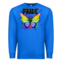 True Royal rainbow butterfly pride lgbtq Premium Sweatshirt - MaliasSmallBusiness