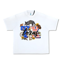 White texas tx Urban Heavy Tee - Zillion Design Studio