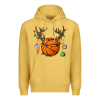Antique Gold Basketball Horn Christmas Premium Hoodie - BundleAndBundleShop