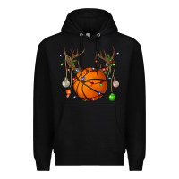 Black Basketball Horn Christmas Premium Hoodie - BundleAndBundleShop