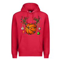 Cardinal Basketball Horn Christmas Premium Hoodie - BundleAndBundleShop