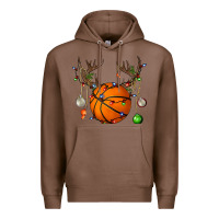 Chestnut Basketball Horn Christmas Premium Hoodie - BundleAndBundleShop
