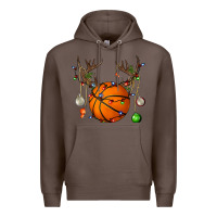 Coffee Basketball Horn Christmas Premium Hoodie - BundleAndBundleShop