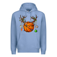 Colony Blue Basketball Horn Christmas Premium Hoodie - BundleAndBundleShop