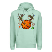 Seafoam Basketball Horn Christmas Premium Hoodie - BundleAndBundleShop