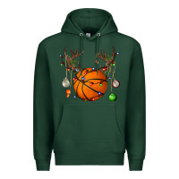 Sports Green Basketball Horn Christmas Premium Hoodie - BundleAndBundleShop