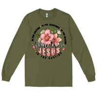 Army Green there was jesus Long Sleeve Tee - JahusDesignShop