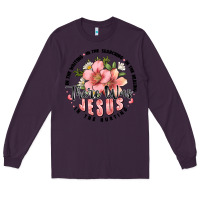 Plum there was jesus Long Sleeve Tee - JahusDesignShop