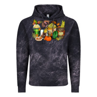 Cloud Black thanksgiving coffee cups Vintage Hoodie - Zillion Design Studio