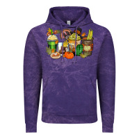 Cloud Purple thanksgiving coffee cups Vintage Hoodie - Zillion Design Studio