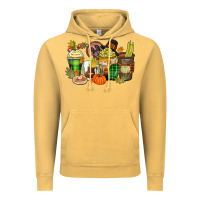 Thanksgiving Coffee Cups Vintage Hoodie | Teevron