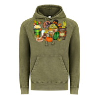 Vintage Olive thanksgiving coffee cups Vintage Hoodie - Zillion Design Studio