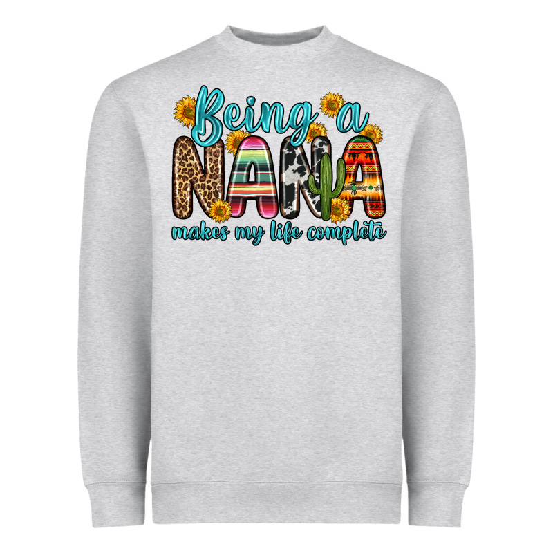 Being A Nana Makes My Life Complete Heavyweight Sweatshirt by Zillion Design Studio | Teevron